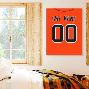 San Francisco Jersey Custom Canvas Print Wall Art for Boy Girl Men Women Baseball Personalized Canvas Art
